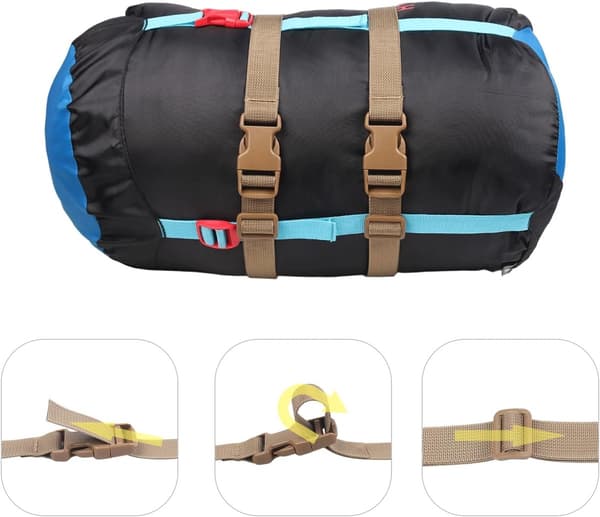 Bagageremmar, 4-pack justerbara packremmar med plastspännen, 198 cm x 2.5 cm, för resväskor, resväskor och flytt, khaki