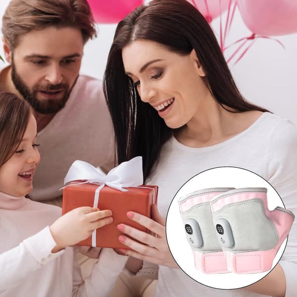 USB Genopladelige Varmehandsker, Fingerløse Bomuldshåndvarmere, Touchscreen-kompatible Til Vinterudendørs, Pink, 15 X 9 Cm