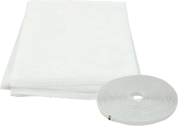 Insektsnät - 150x130 cm - Vit - Inkl. Montering