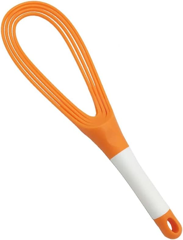 Twist Whisk, Flat Plastic Balloon Whisk for Kitchen, Thick Wire Egg Beater for Cooking, Mixing, Whipping and Stirring