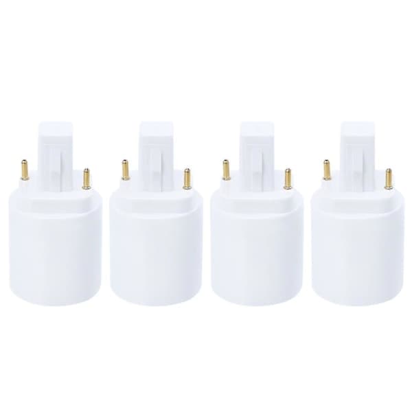4 st Professionella G24d Till E27 2-Pin Lamphållare Adapter Sockel