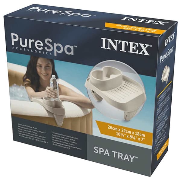 INTEX Avtakbar koppholder for boblebad, grå Beige gray