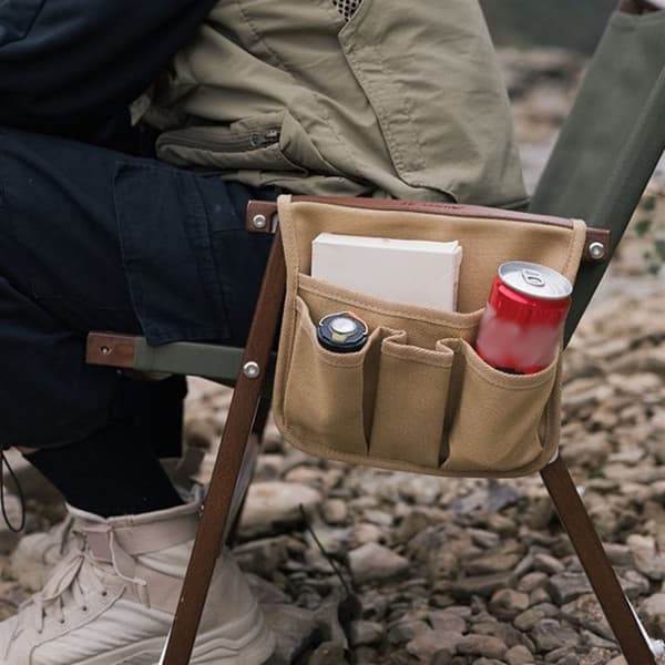 Small Foldable Camping Accessory Side Storage Bag with Roomy Pockets