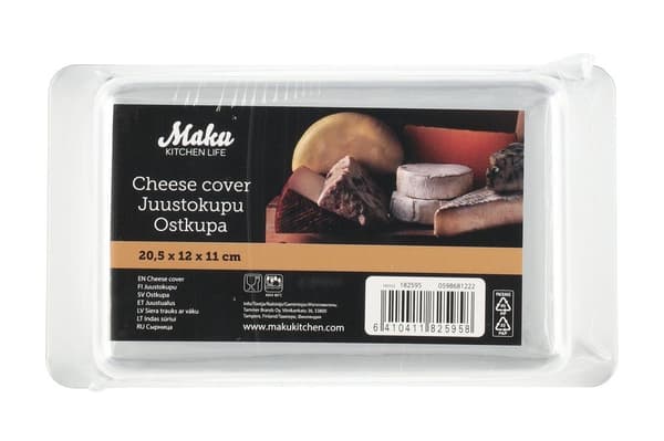 Ostehætte 20,5x12x11cm Maku Transparent Transparent Transparent