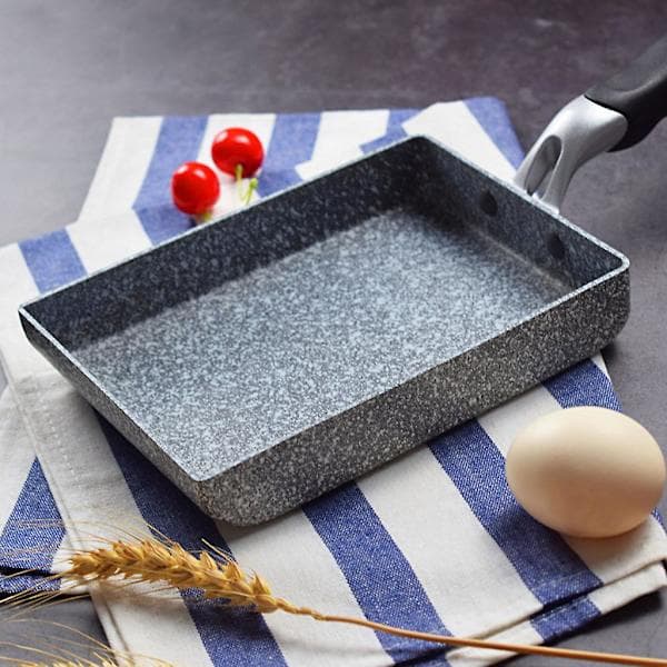Japanese Style Rectangular Non-stick Omelet Pan with Tamagoyaki (Japanese Rolled Egg) Pan and Heat-Resistant Handle. Kitchen Utensils.