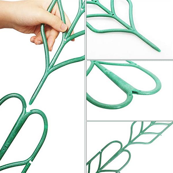 Leaf-shaped Climbing Plant Support for Potted Plants, Durable PP Material Trellis for Flowering and Vegetable Plants, Easy-to-use Garden Support