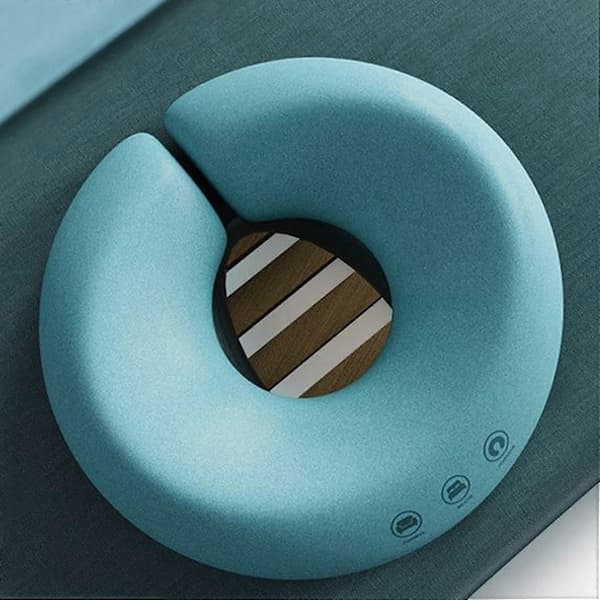 Massage Headrest with Face Pillow, Face Cradle Pillow, Massage Headrest for Bed, Face Massage Pillow, Face Pillow blue