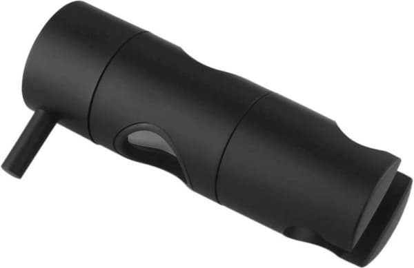 Dusjhodeholder, 22 mm svart, sugekopp hånddusjkrok, veggmontering, utskiftbar universell glidebryter