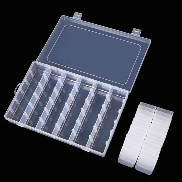 Adjustable Jewelry Storage Box with 36 Compartments, Suitable for Storing Jewelry Beads, Earrings and Containers (36 Compartments)