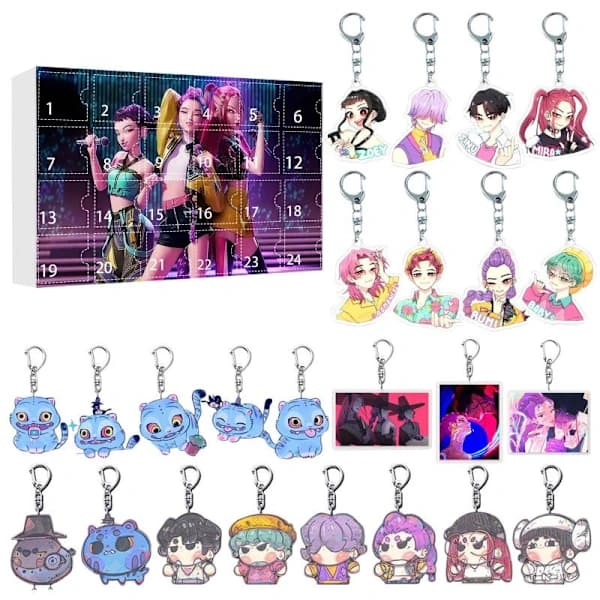 24 st Kpop Demon Hunters Figur Blind Box Anime Spel Ornament A A3 A3