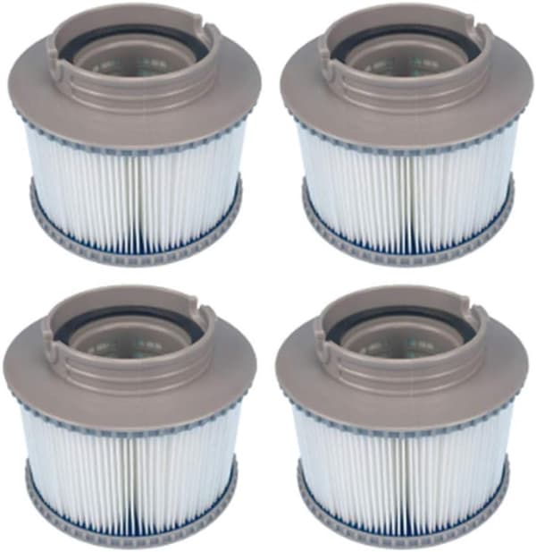 Erstatningsfilter for MSpa FD2089 - filterpatronpumpe for svømmebasseng, termisk ubåt og spa - 4 stk