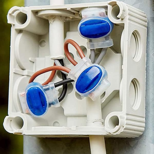20 gelkontakter - modell 314, vattentät 3-vägs för robotgräsklippare, bevattning - 2,3*2,4*1,7 cm