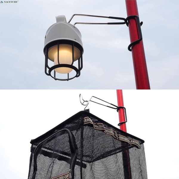 Pieces Camping Lantern Holder - Heavy Duty Camping Lantern Holder for Tent Camping Accessories, Tent Hook Lantern Hook Hanging Bracket for Light Hooks
