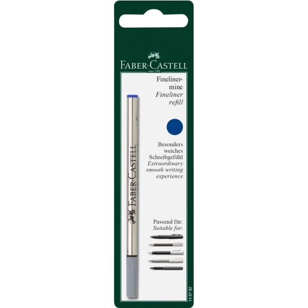 Patron/Refill Faber-Castell Fineliner rollerball pen, Blå Blå