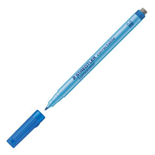 Märkpenna Staedtler Lumocolor correctable 305 M-3 Medium Blå Blå
