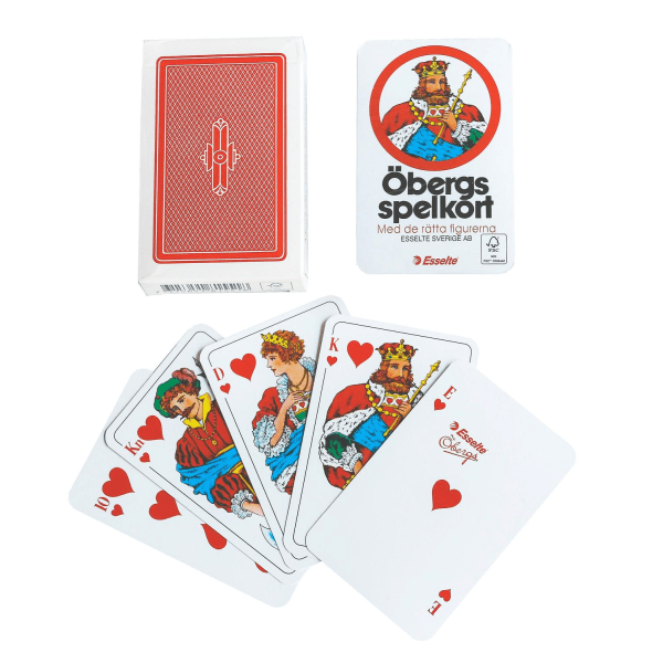 Spelkort / Kortlek Öbergs Joker-lek Röd Röd