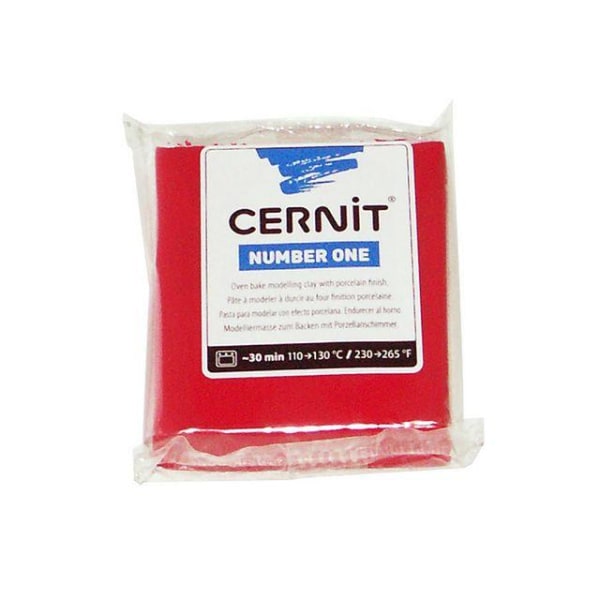 Cernit Number One modellera 56 gram, Röd (400) Röd