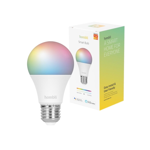 Smart lampa WiFi Hombli E27 LED RGB CCT 9W Dimbar Multifärg multifärg