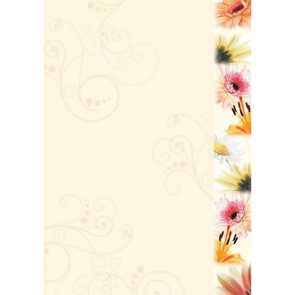 Motivpapper Sigel Flowerstyle DP788 A4 90gram, 50 ark/fp multifärg