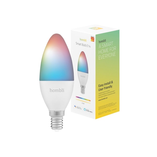 Smart lampa WiFi Hombli E14 LED RGB CCT 4,5W Dimbar Multifärg multifärg