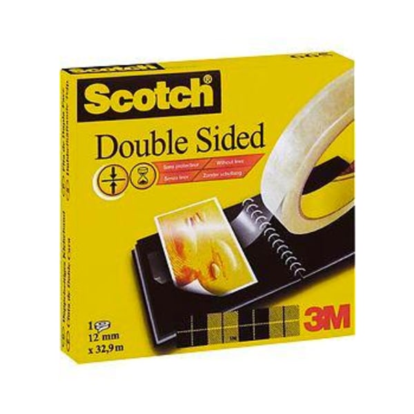 Dubbelhäftande tejp Scotch Double Sided 665 32,9m x 12,7mm 1/fp Transparent