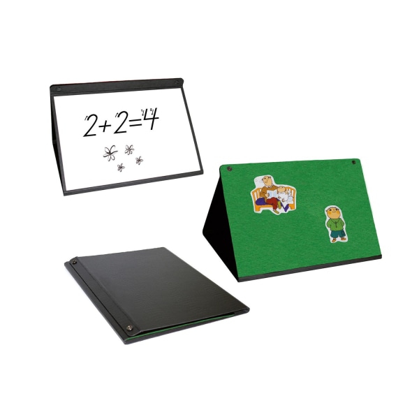 Flanotava/magnetisk whiteboard, portabel, 44x36cm Grön