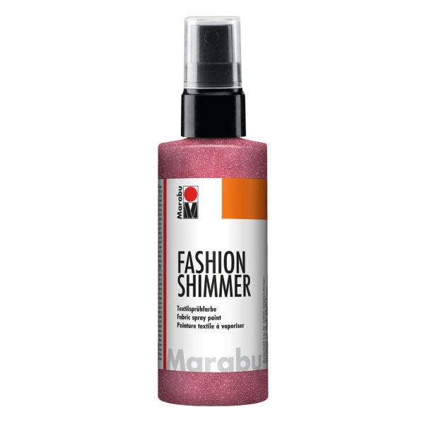 Textilsprayfärg Fashion Shimmer Spray 100ml Shimmer-Röd Röd