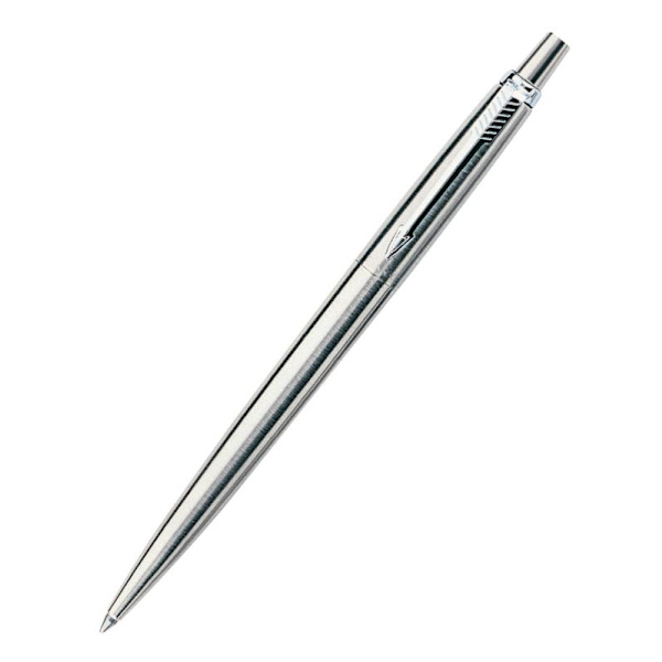 Presentset Parker Jotter Steel Kulpenna + Stiftpenna 0,5mm Silvergrå