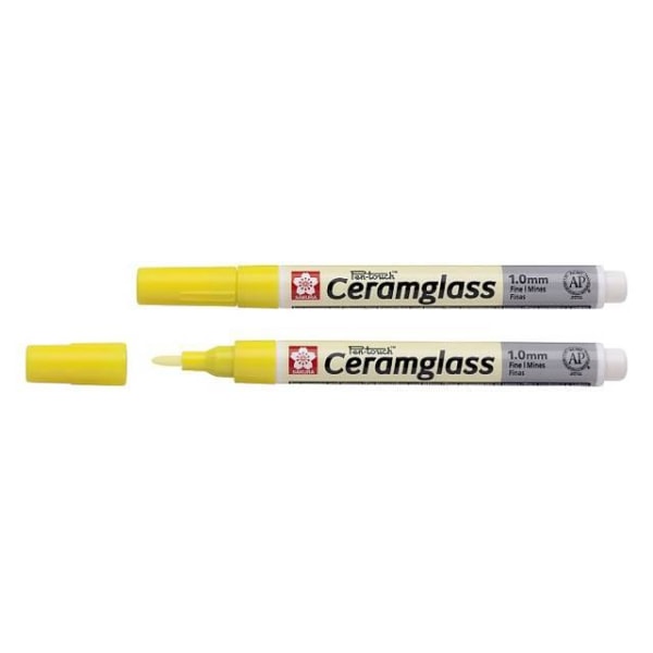 Porslinsmålningspenna Sakura Pen-Touch Ceramglass F 1,0 Gul Gul