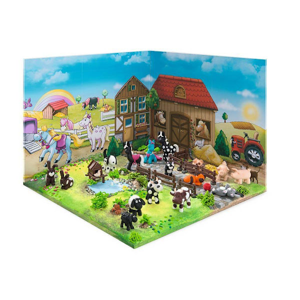 Modellera-set: Modellera Fimo Kids Farm (Bondgård), 4x42gram multifärg