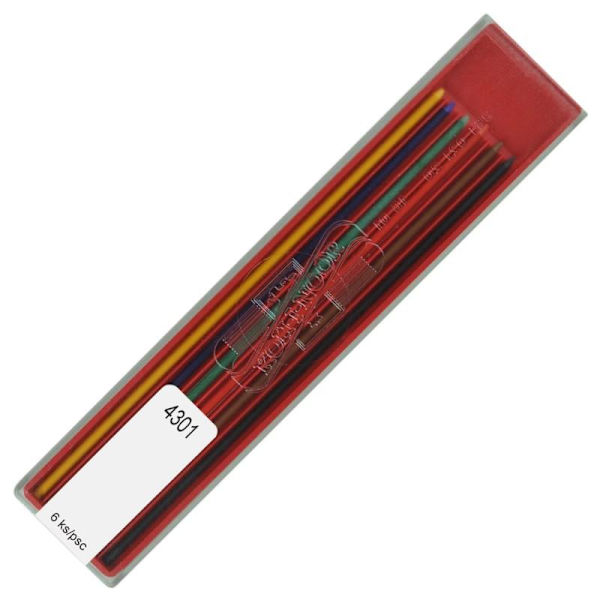 Ritstift/Färgstift Koh-I-Noor (4301 6) 2,0mm 6 färger/fp multifärg