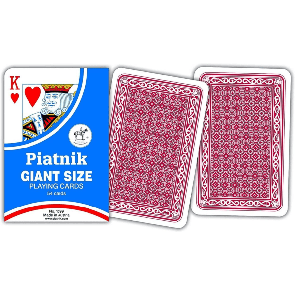 Spelkort/Kortlek, JÄTTESTORA kort, Giant Cards, 17,8x11,5cm multifärg