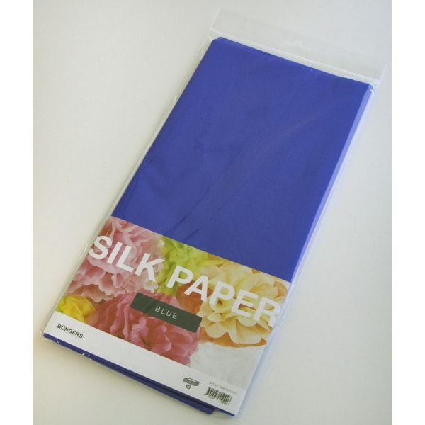 Silkespapper 50x70cm, Mörkblå, 10 ark/fp Mörkblå