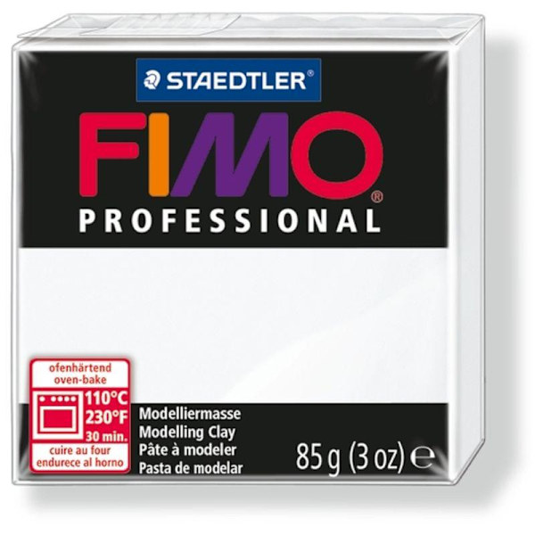 Fimo Professional modellera White (8004-0), 85g Vit