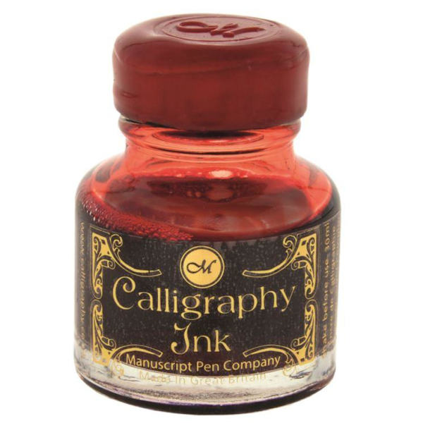 Kalligrafibläck Manuscript Calligraphy Ink, 30ml, Rubinröd Röd