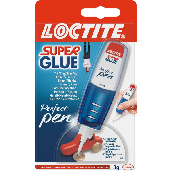 Superlim limpenna Loctite Super Glue Creative Perfect Pen 3gram Transparent