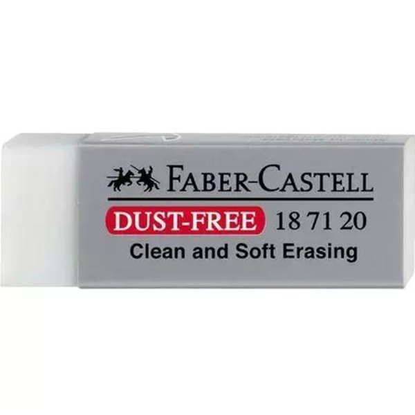 Radergummi Faber-Castell Dust-Free Eraser vit 187120 1/fp Vit