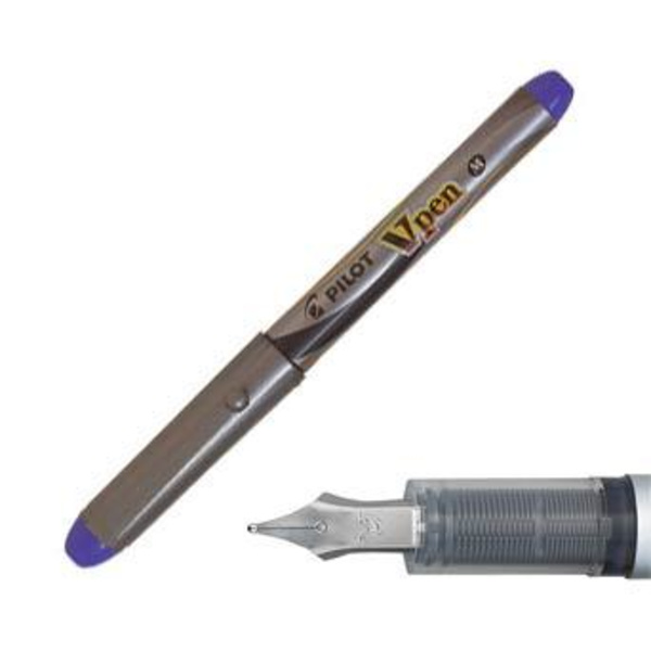 Pilot V-pen Silver Reservoarpenna engångspenna Violett (M) 1/fp Lila