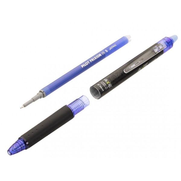 Rollerball Pilot Frixion POINT Clicker, raderbart bläck, Svart Svart