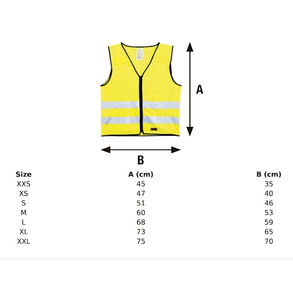 Reflexväst till barn, med dragkedja, Barn, XS, 4-6 år, Grön 1/fp Grön