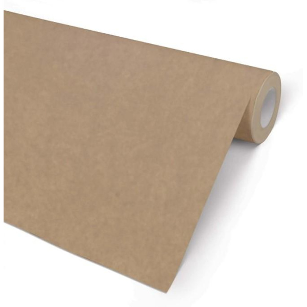 Presentpapper/Kraftpapper 57cm x 154m, 80g, Brun Kraft Otryckt Brun