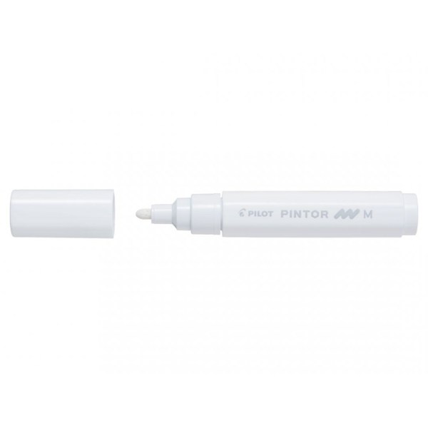 Märkpenna Pilot Pintor Marker Medium 4,5mm (1,4mm), Vit Vit