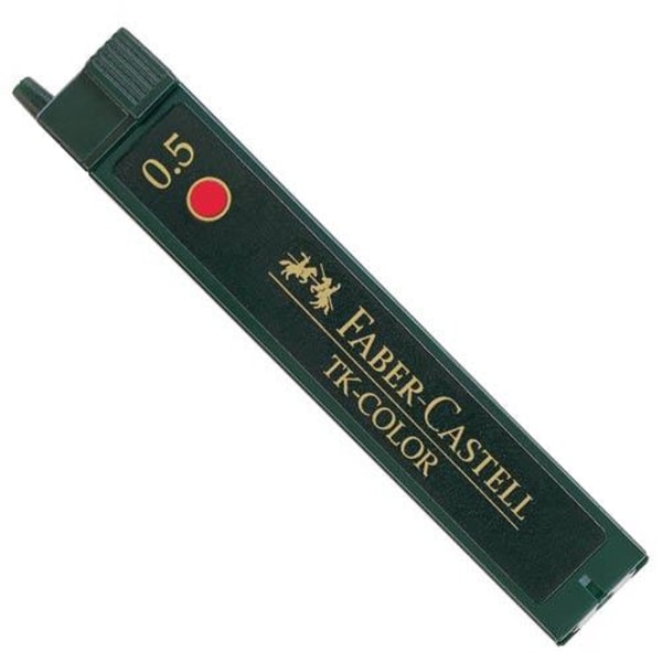 Färgstift Faber-Castell TK-COLOR 0,5mm Röd 12 stift/etui Röd