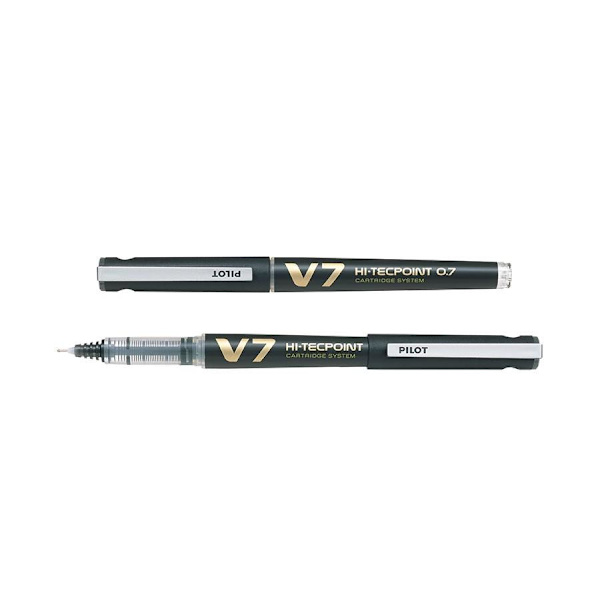 Pilot BXC-V7-B Hi-Tecpoint V7 Cartridge System 0.7 Svart 1/fp Svart