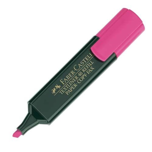 Överstrykningspenna Faber-Castell Textliner 48 Rosa 1/fp Rosa