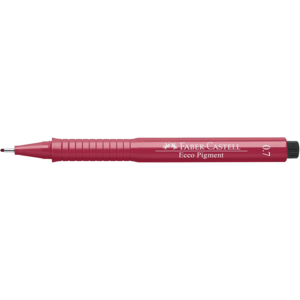 Tuschritpenna ECCO-PIGMENT Faber-Castell 0,7mm Röd Röd