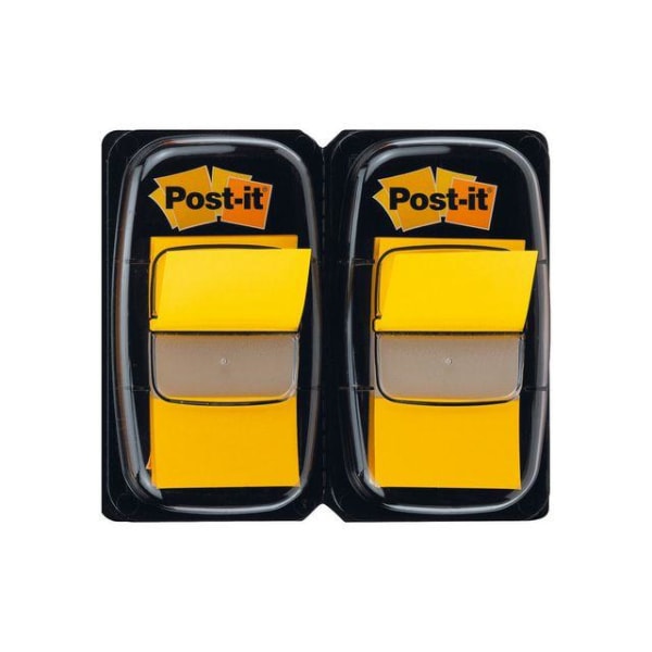 Märkflik Post-it Index 25,4x43,2mm 680-5, Gul, 2x50 flikar/fp Gul