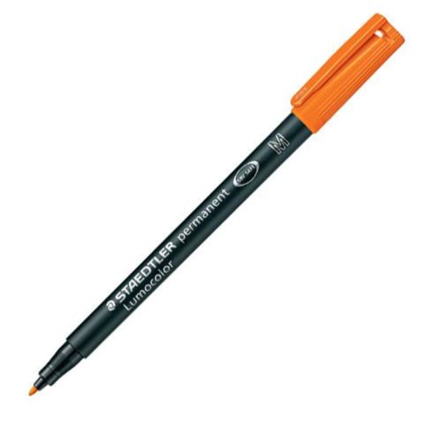 Märkpenna Staedtler Lumocolor permanent pen 317-4 Medium Orange Orange