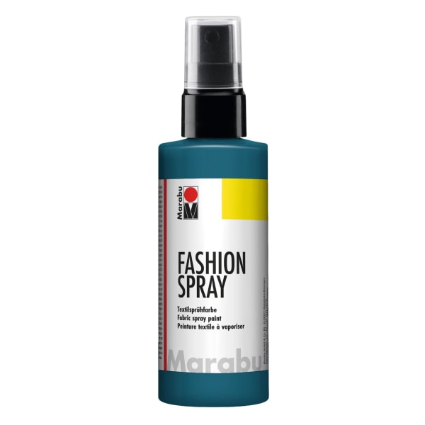 Textilfärg sprayflaska Marabu Fashion Spray 100ml Petrol (092) Mörkgrön