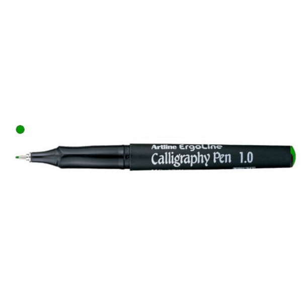 Kalligrafipenna Artline ErgoLine Calligraphy Pen 1,0mm Grön 1/fp Grön